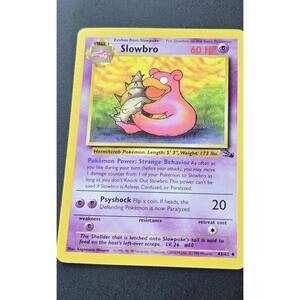Slowbro 43/62 Fossil 1st Edition 60 HP Uncommon Stage 1 Pokémon Card